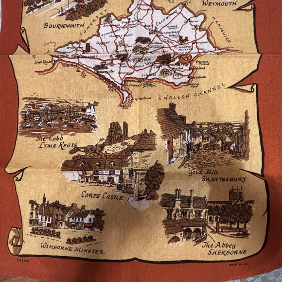 Dorset United Kingdom Souvenir Tea Towel - Picture 3 of 3